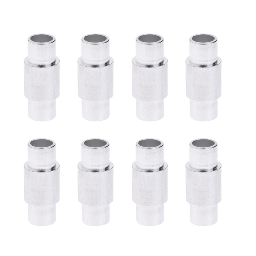 8 Pieces Aluminum Long Sleeve Inline Roller Skate Wheels Replacement Spacers