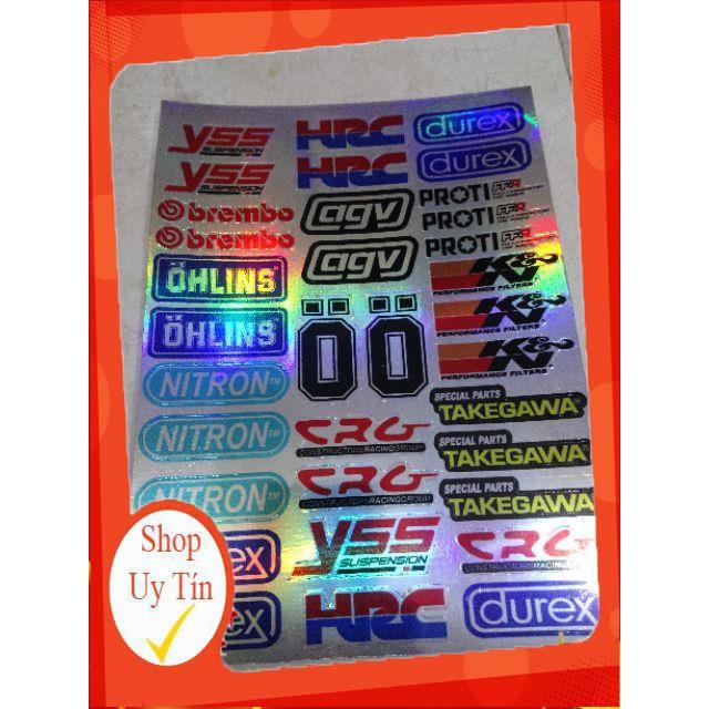 Tem tấm logo 7 màu in