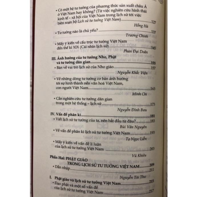 Sách - Lịch sử tư tưởng Việt Nam và Phật giáo trong lịch sử tư tưởng Việt Nam