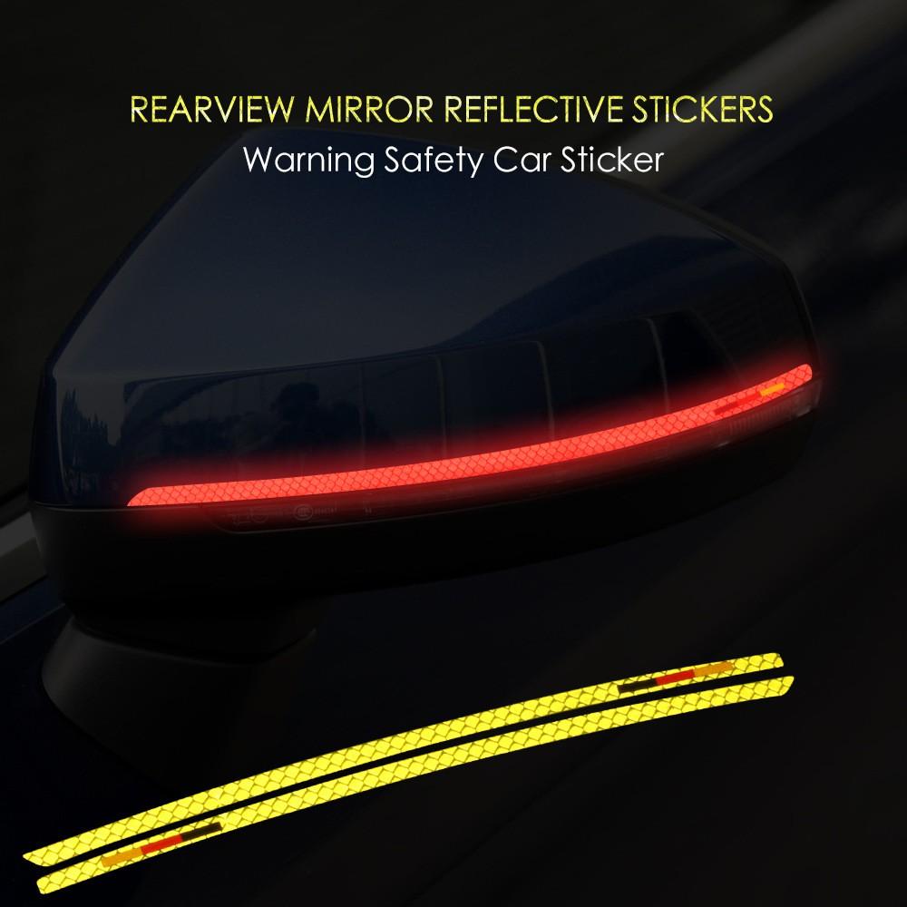 Decal Tem Dải Màu Phản Quang Dán Gương ô Tô Ms-302