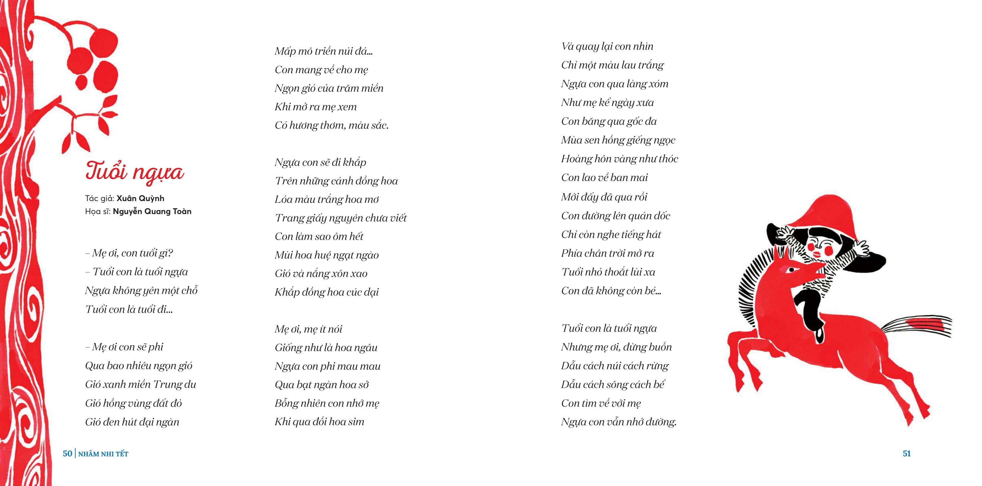 Sách - Nhâm Nhi Tết Bính Ngọ - Ấn Phẩm Đặc Biệt - Bìa Cứng - Tặng Kèm Mô Hình Lắp Ráp Hình Ngựa Gỗ