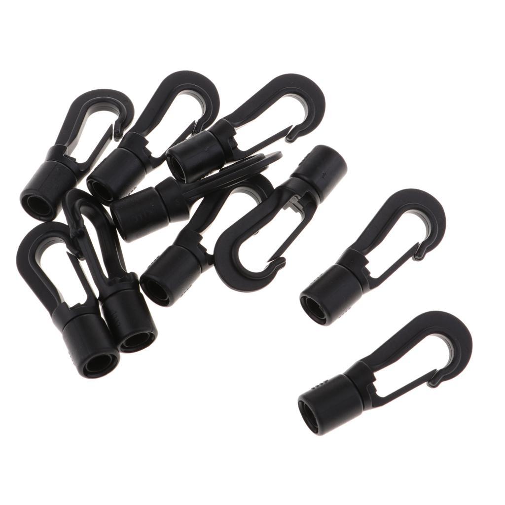 5xPlastic Rope Buckle Outdoor Elastic Rope Hook Snap Clip Hook Replacement