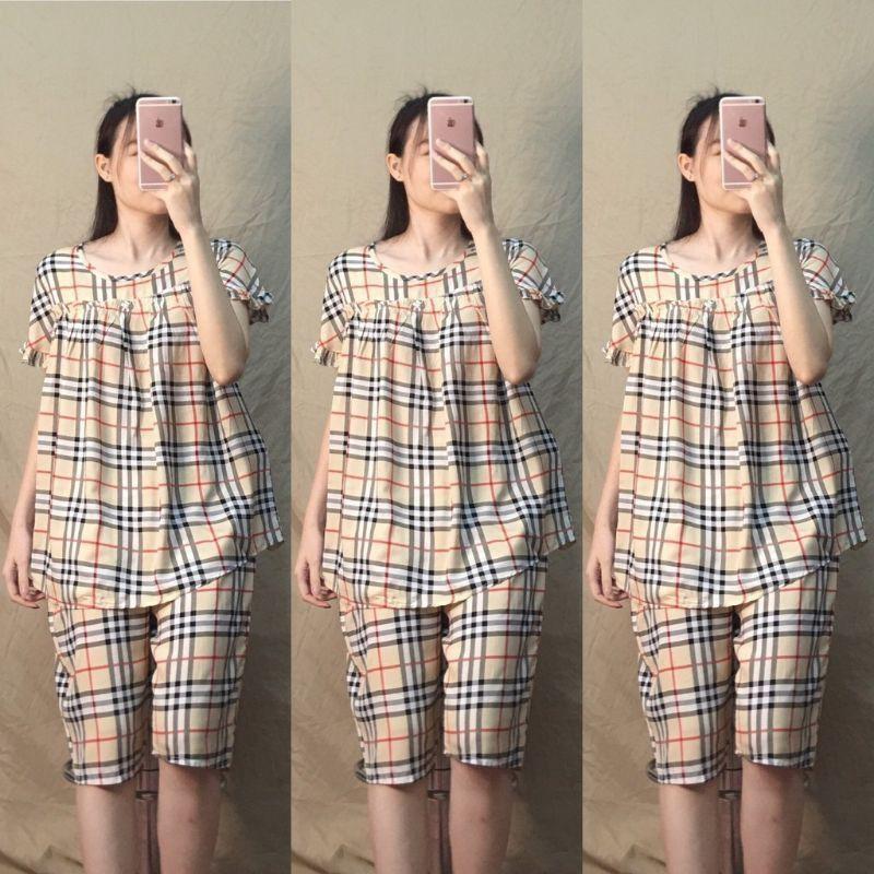 Bộ bầu lanh nhiều màu. Bộ bầu lanh kẻ nhiều màu