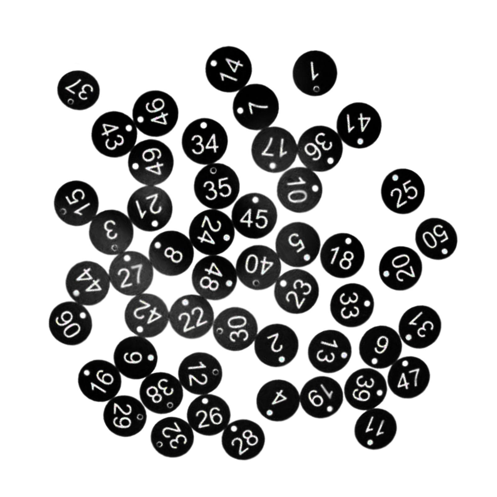 100x Portable Tag Number 1-100 for Warehouse Dorm Keys