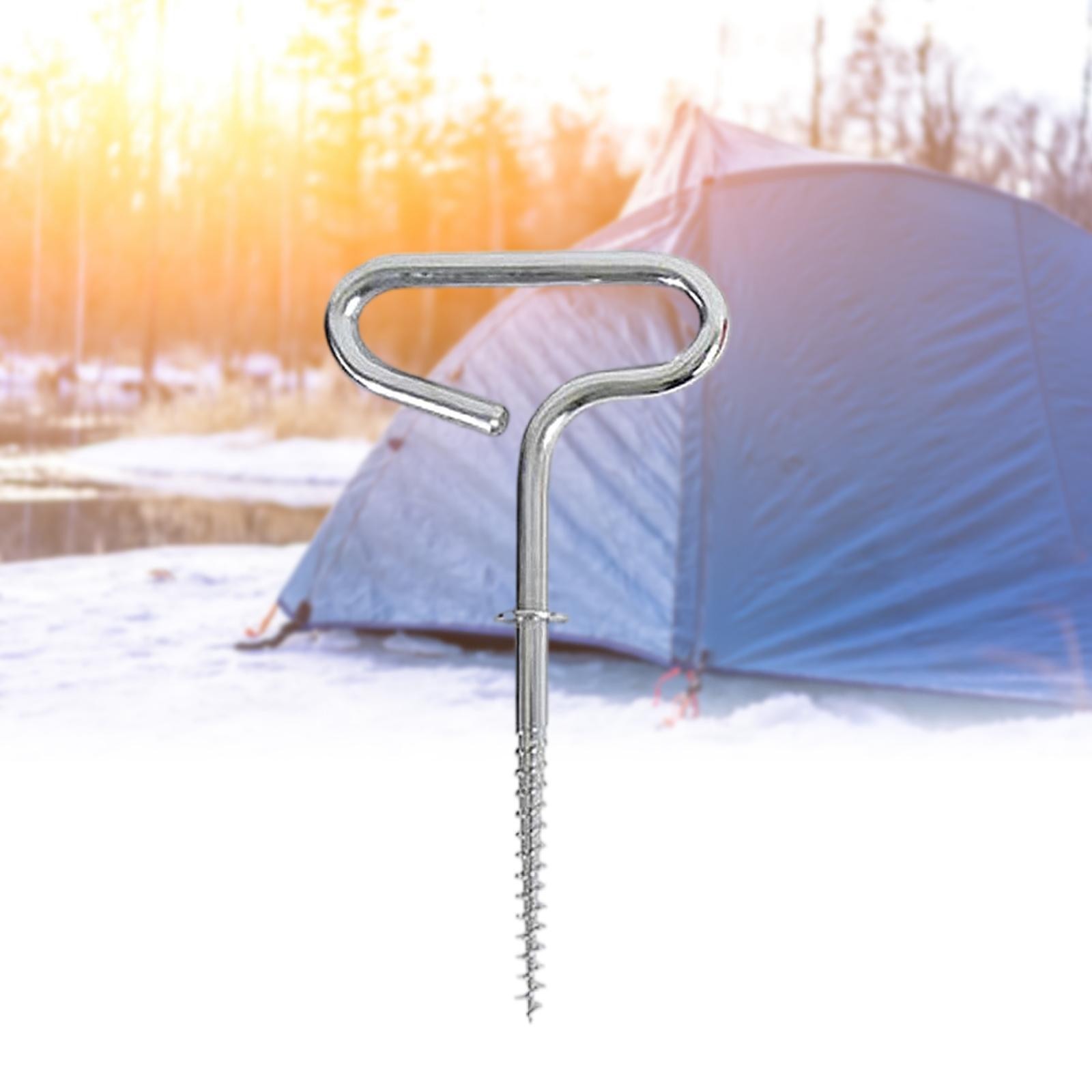 Ice Fishing Tent Nail for Outdoor Camping, Tent Threaded Pegs, Ice Fishing Shelter Stake Nails
