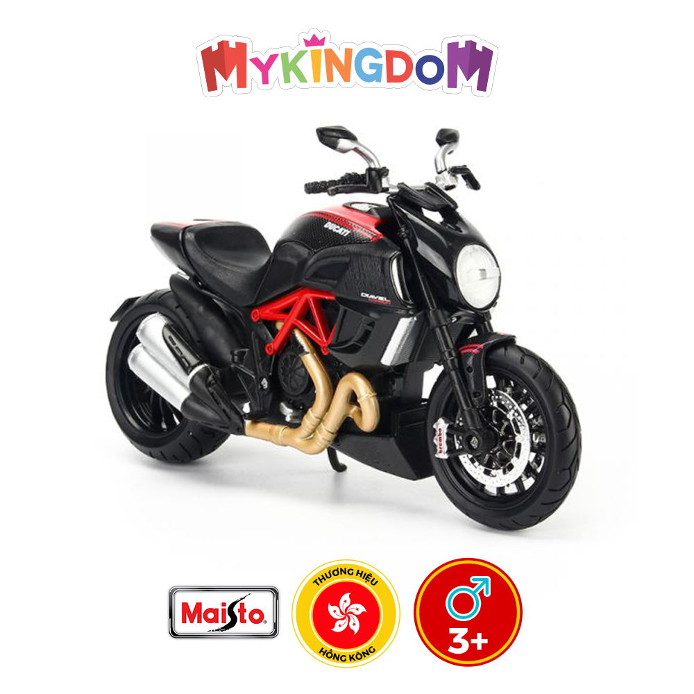 Đồ Chơi MAISTO Mô Hình Xe Mô Tô 1:12 Dòng Ducati Diavel Carbon 11023/MT31101