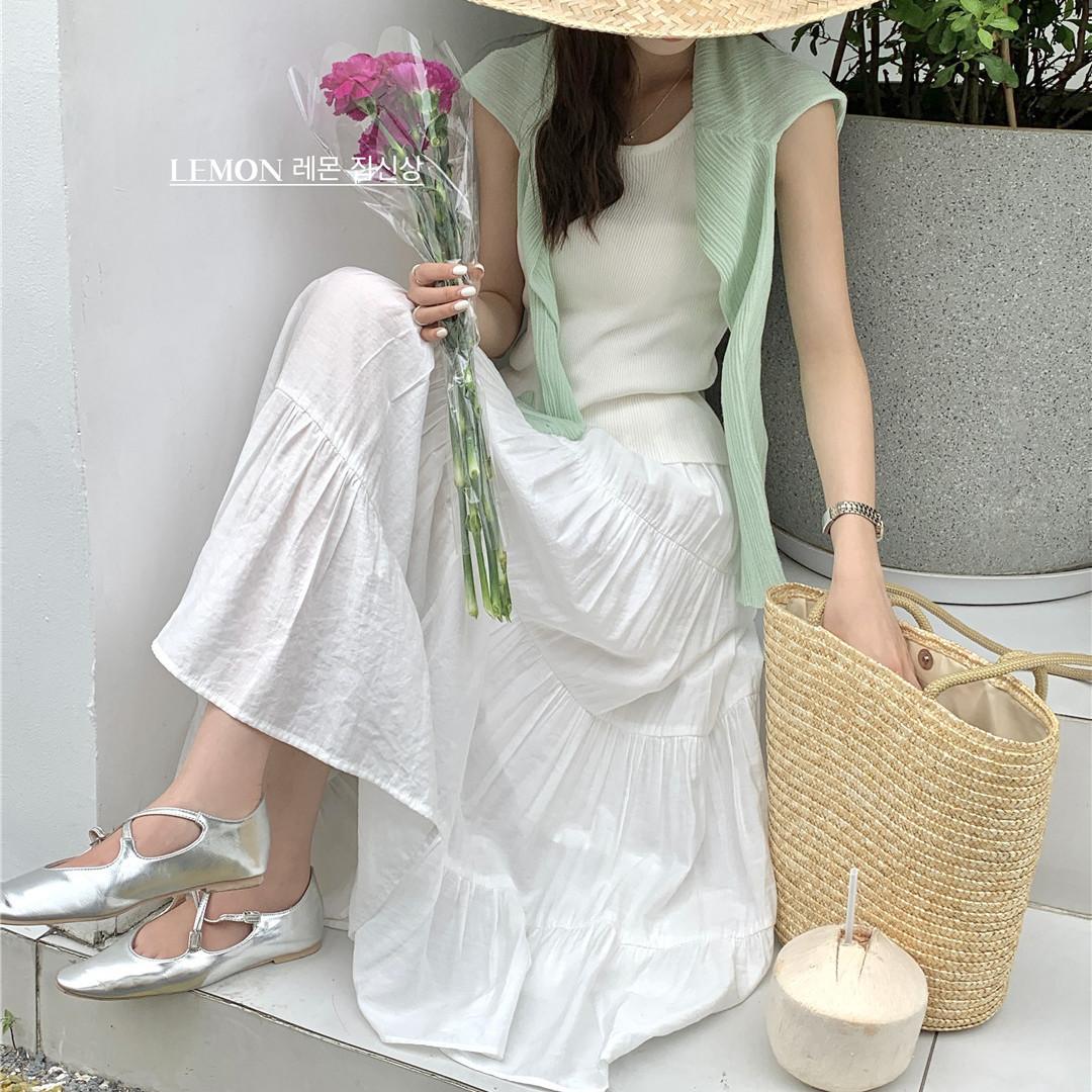 CHENGRUI Váy dài chữ A kiểu Pháp, váy dài, váy gió, váy dài, váy rộng, váy nửa người.