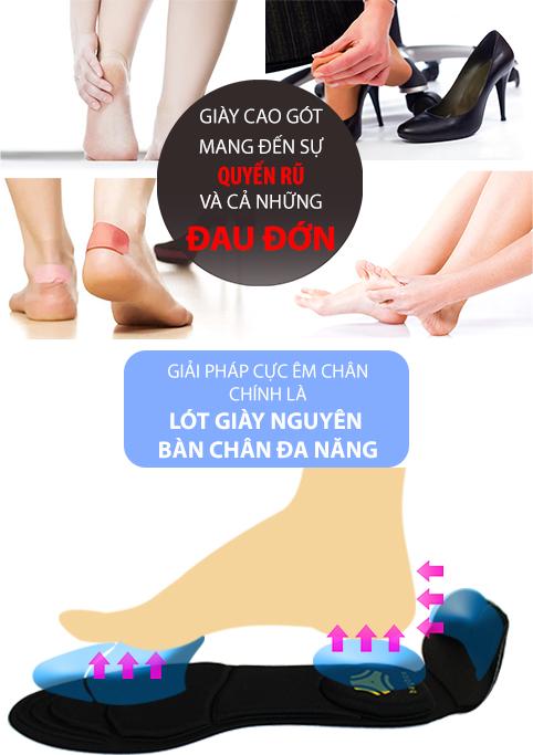 Miếng lót giảm size cho giày bị rộng Cao Cấp - buybox - BBPK11