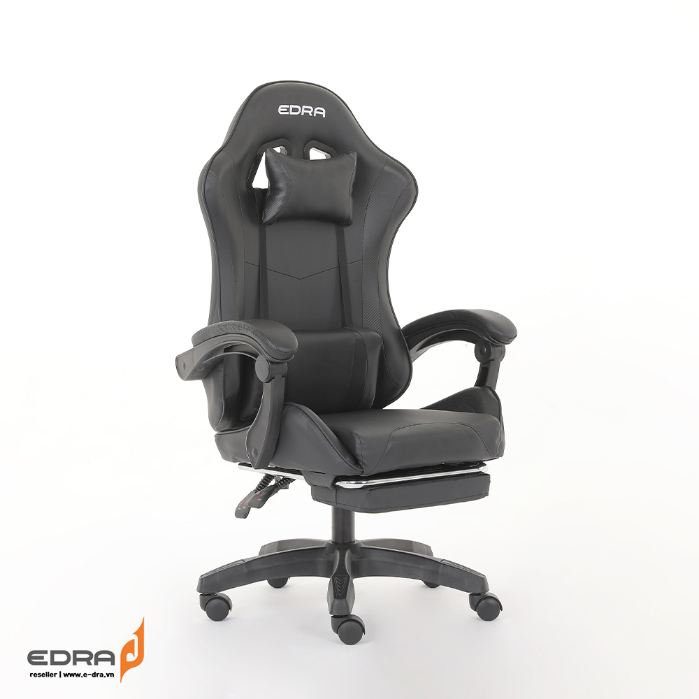 Ghế gaming Edra Dignity EGC234 có gác chân (Đen, Đỏ) - hàng chính hãng