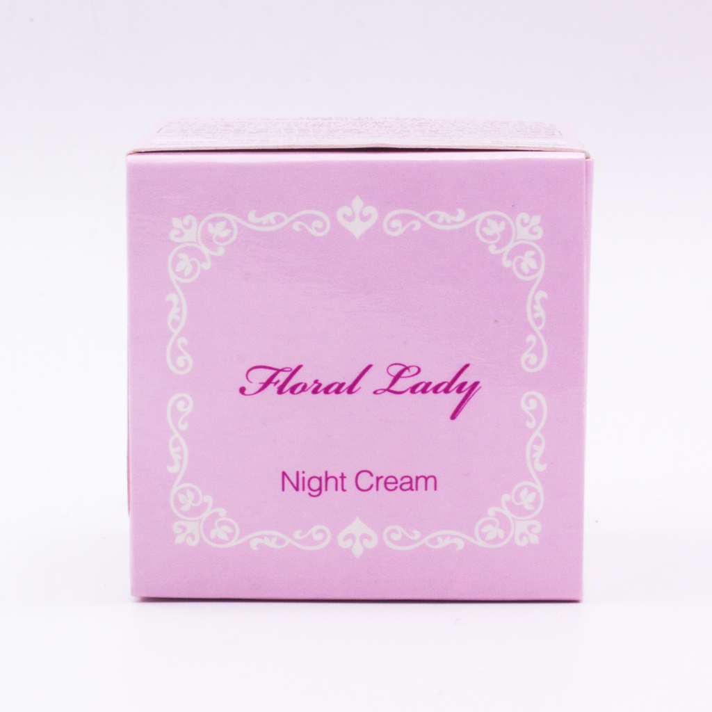 Kem Dưỡng Ban Đêm Làm Sáng Da, Ngăn Ngừa Sạm Nám Naris Cosmetic Floral Lady Night Cream (49g) – Hàng Chính Hãng