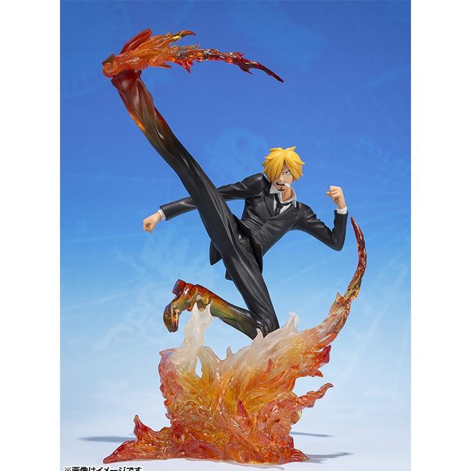 Mô hình One Piece - Sanji đá lửa chi tiết sắc nét màu đậm lửa tươi