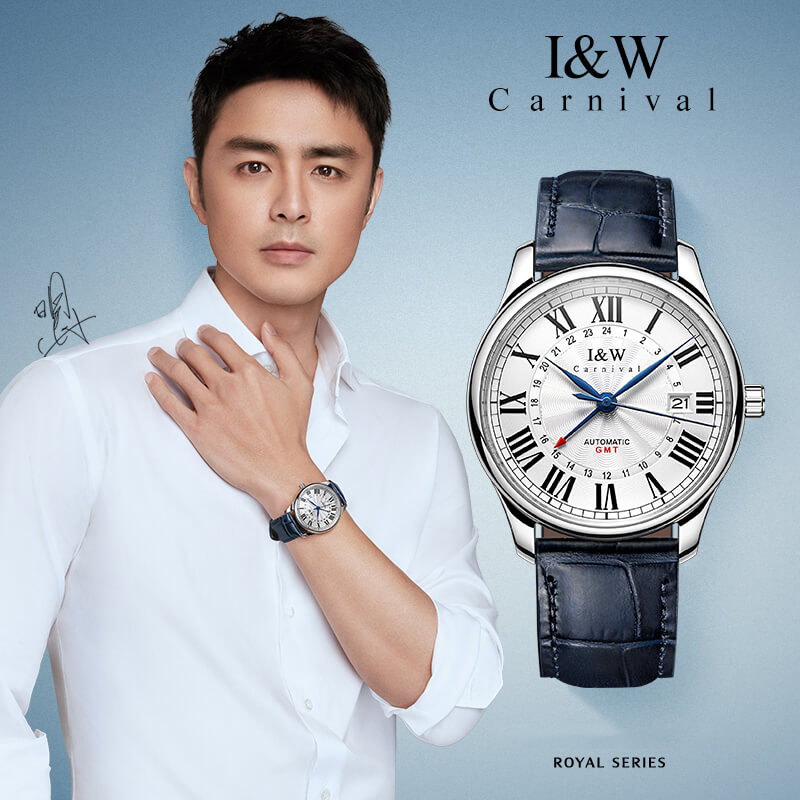 Đồng hồ nam chính hãng IW CARNIVAL IW691G-1 Kính sapphire ,chống xước ,Chống nước 30m ,Bh 24 tháng,Máy cơ,dây da cao cấp