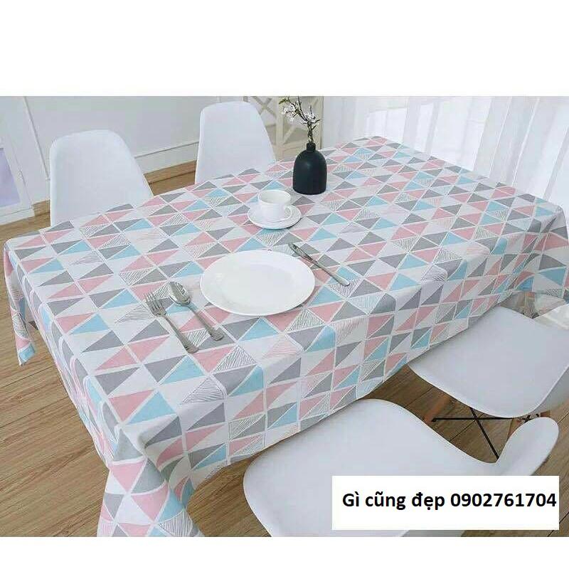 Khăn Bàn Tam Giác Nhiều Màu Không Ren