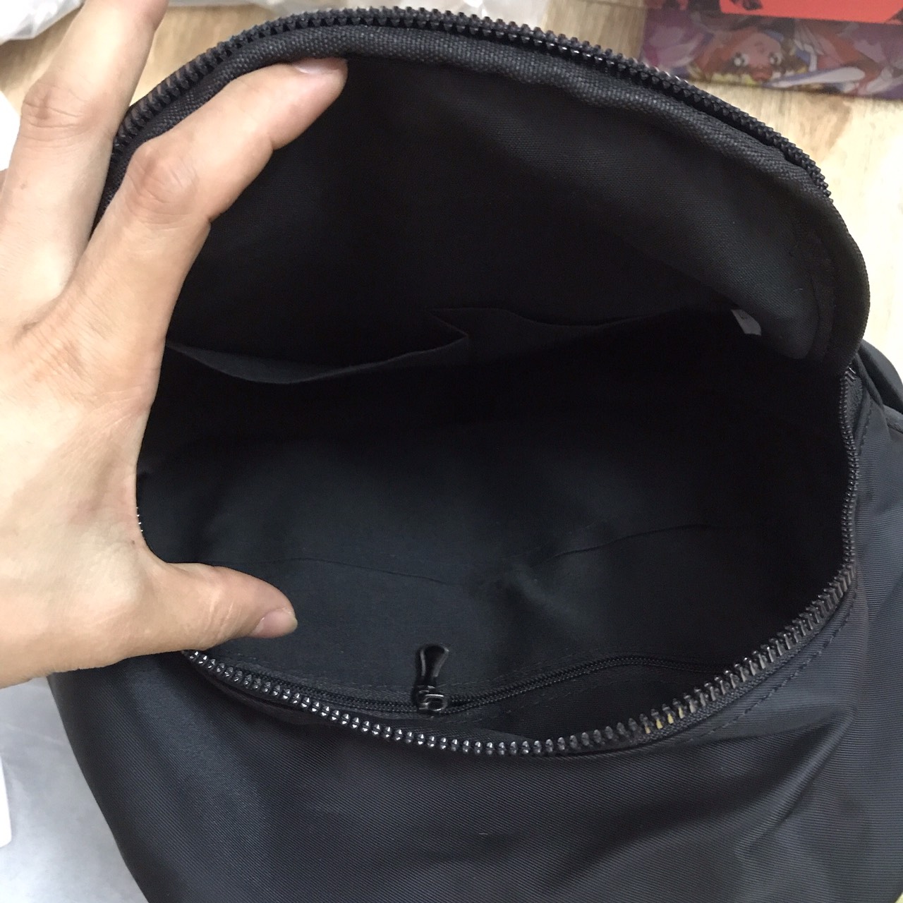 Balo Dù Kèm Móc Gấu Size Trung Chống Nước Thời Trang