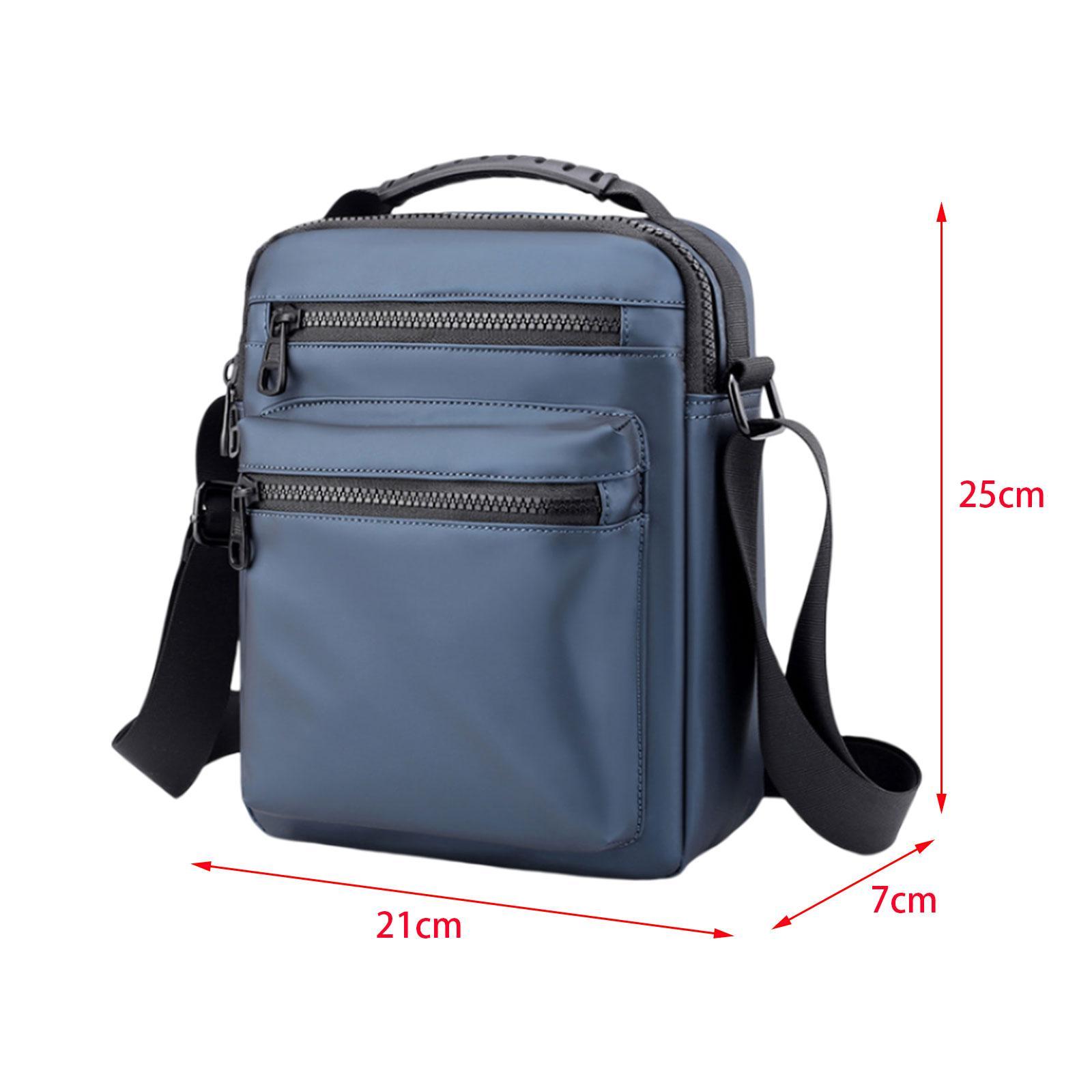 Men's Bag Shoulder Bags Gift for Family Friends Zipper Birthday Party Utility Cross Body Bag Satchel Bag for Traveling Work Hiking