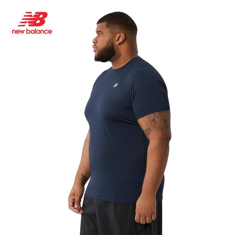 Áo thun thể thao nam New Balance APP RUNNING T-SHIRT M ECLIPSE - MT11205ECL (form quốc tế