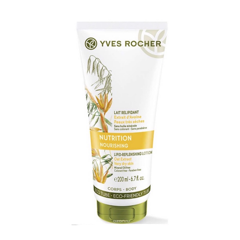 Sữa Dưỡng Thể Dành Cho Da Khô Và Rất Khô Yves Rocher Nutrition Lipid Replenishing Lotion 200ml (Dạng Tuýp)