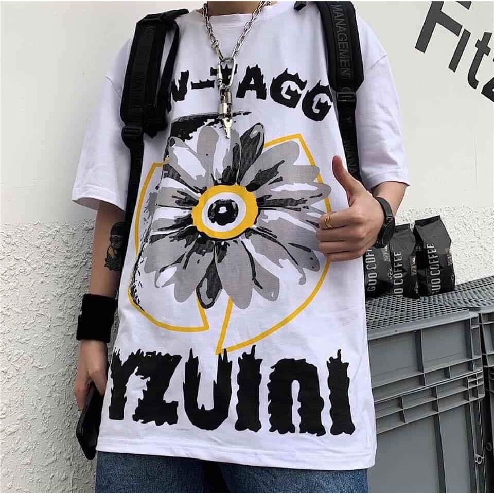 Áo thun thiên thần tay lỡ nam nữ, áo phông form rộng unixe chất cotton mát mịn thấm hút mồ hôi