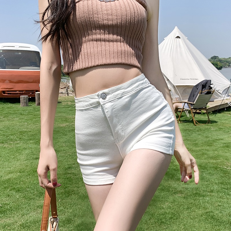 Quần jeans nữ, quần short jeans ngắn basic màu xanh đủ size S M L SKUQ-31