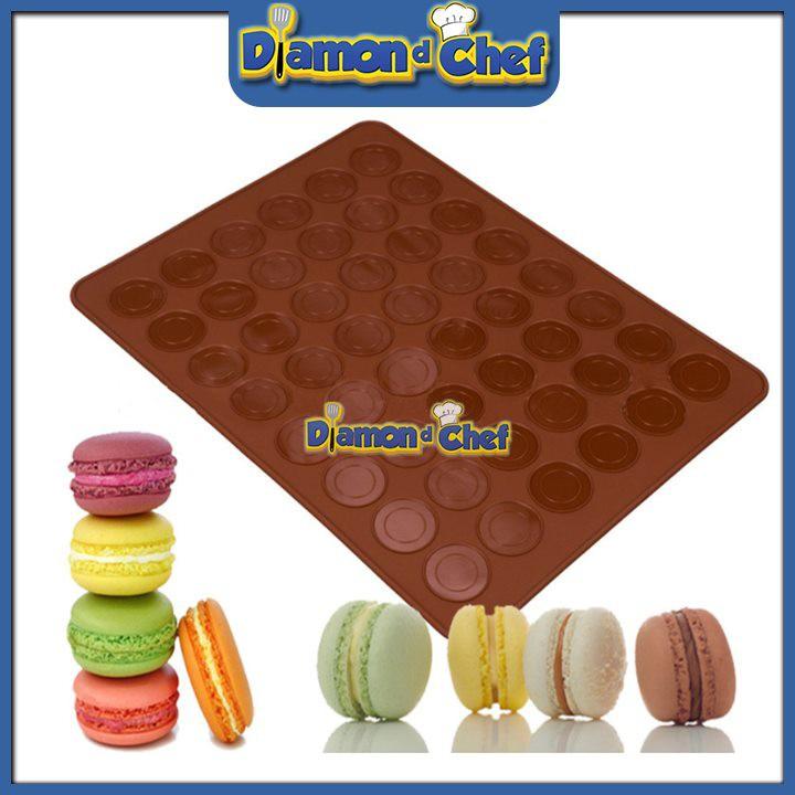 Khuôn Silicon Tấm Nướng Bánh Macaron 48 ô