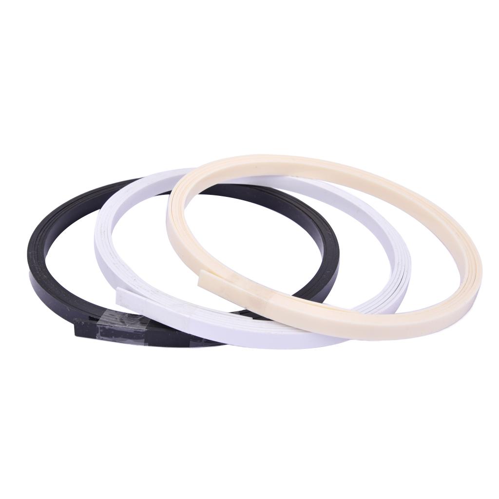 Sunnimix 3 Miếng Nhựa ABS Đàn Guitar Bass Ukulele Đàn Mandolin Ràng Buộc Purfling Que