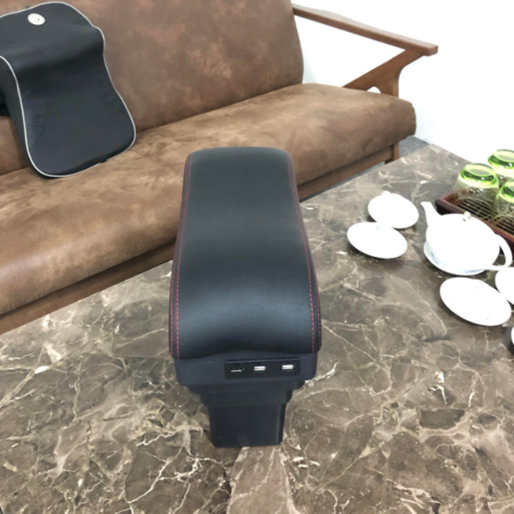 Hộp tỳ tay ô tô, xe hơi cao cấp dùng cho xe Xpander tích hợp 6 cổng USB