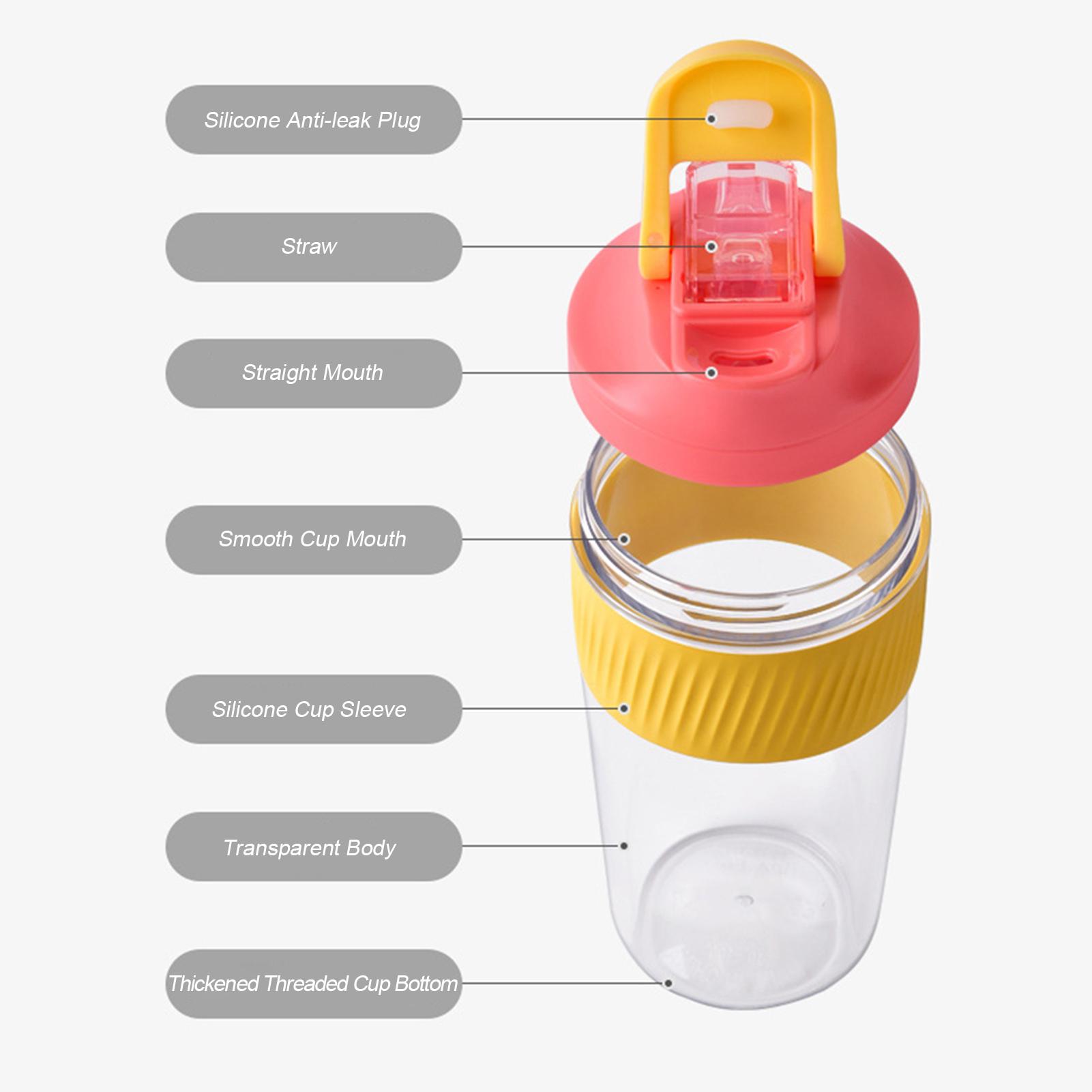 Bình Nước Cách Nhiệt Bằng Bằng Silicon Có Thể Tái Sử Dụng Không Chứa Bpa Dung Tích 600Ml