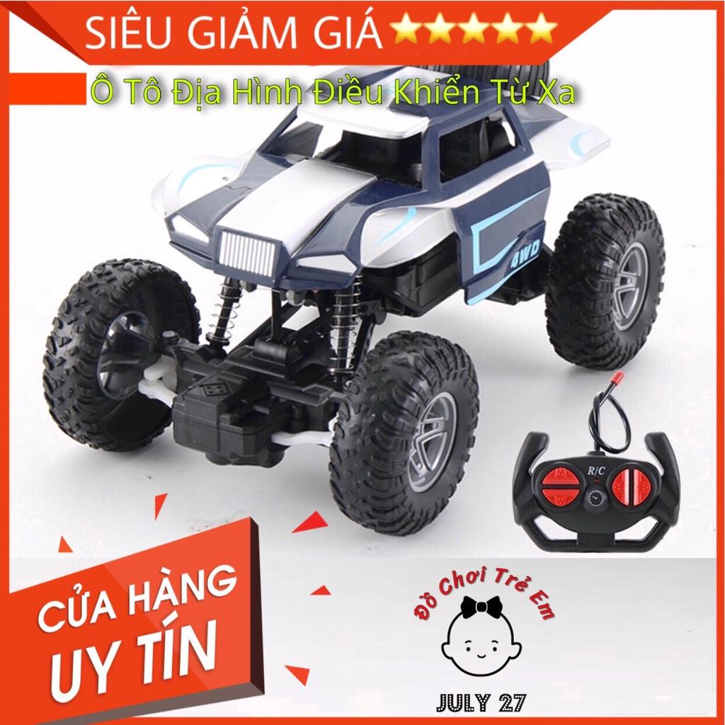Xe điều khiển từ xa địa hình, ô tô điều khiển từ xa - pin sạc nhiều lần, di chuyển 4 chiều, dễ dàng Drift, (Tặng tô vít)