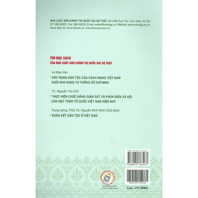 Sách - Phát huy vai trò của Mặt trận Tổ quốc Việt Nam đối với xây dựng khối đại đoàn kết toàn dân tộc trong tình hình...