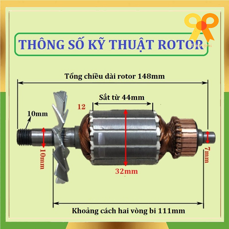 Rotor máy bào cho Maktec MT190 - MT191