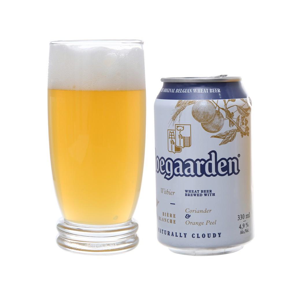 Lon bia lẻ HOEGAARDEN WHITE 330ml dùng thử