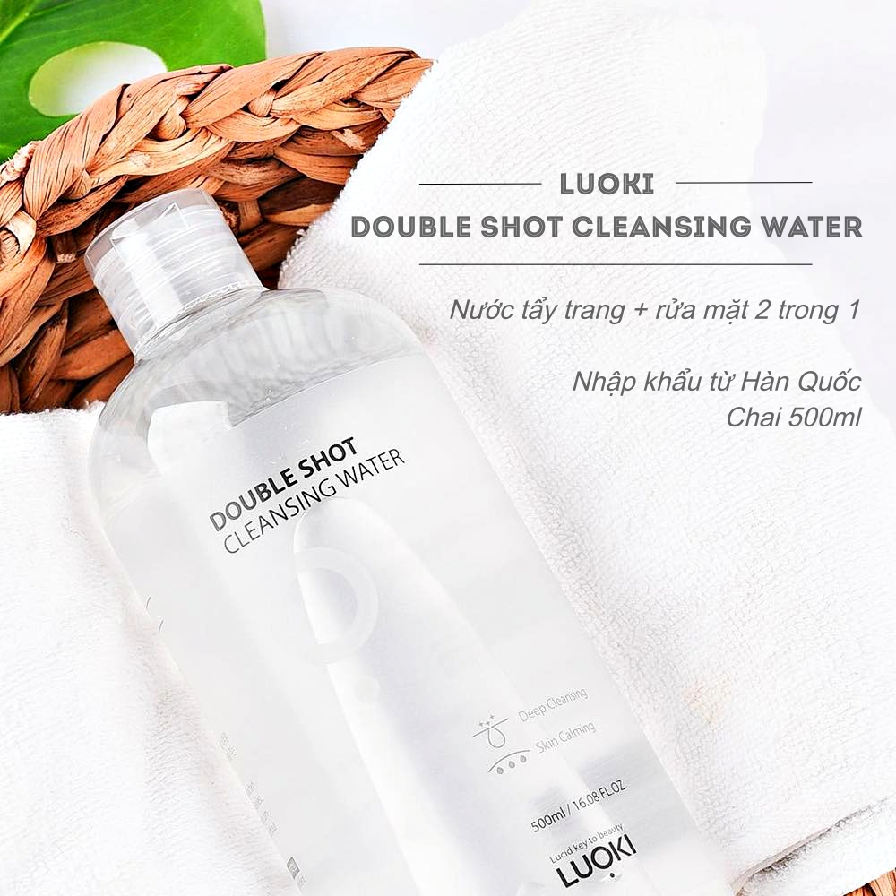 Nước tẩy trang - rửa mặt Luoki Double Shot Cleansing Water