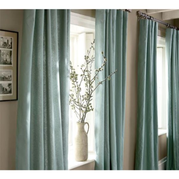 Rèm cửa vải LUCYM39-23 có thanh treo hợp kim nhôm màu vàng đồng đầu nhọn - cao cố định 1m8