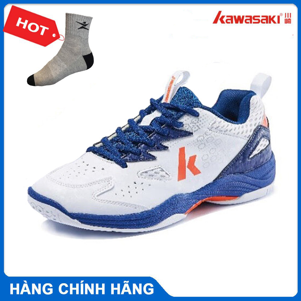 Giày cầu lông Kawasaki A3307 Giày thể thao nam nữ chính hãng có 2 màu lựa chọn-tặng tất thể thao bendu