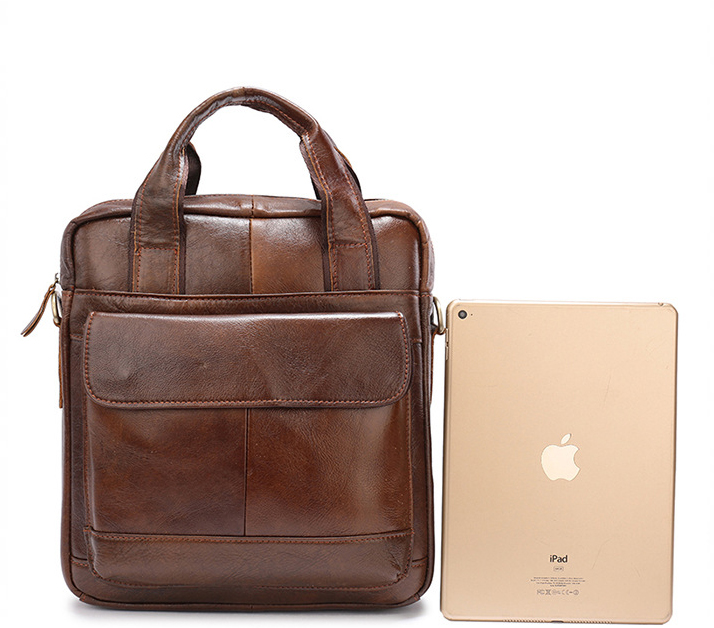 Túi đeo chéo nam DA BÒ  thật phong cách mới - DCN9457