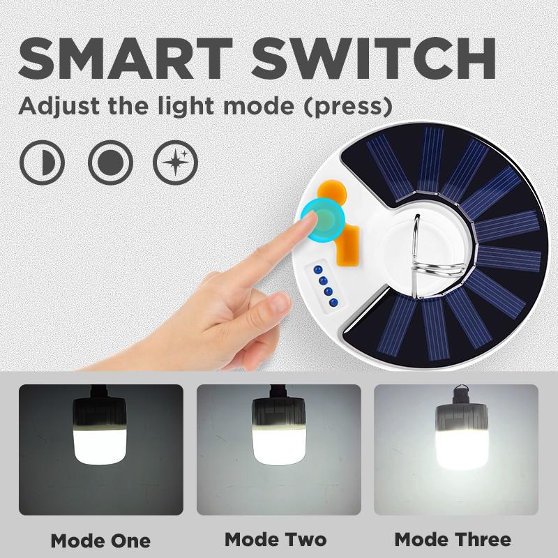 Bóng Đèn Led Năng Lượng Mặt Trời Sạc USB Tiện Dụng