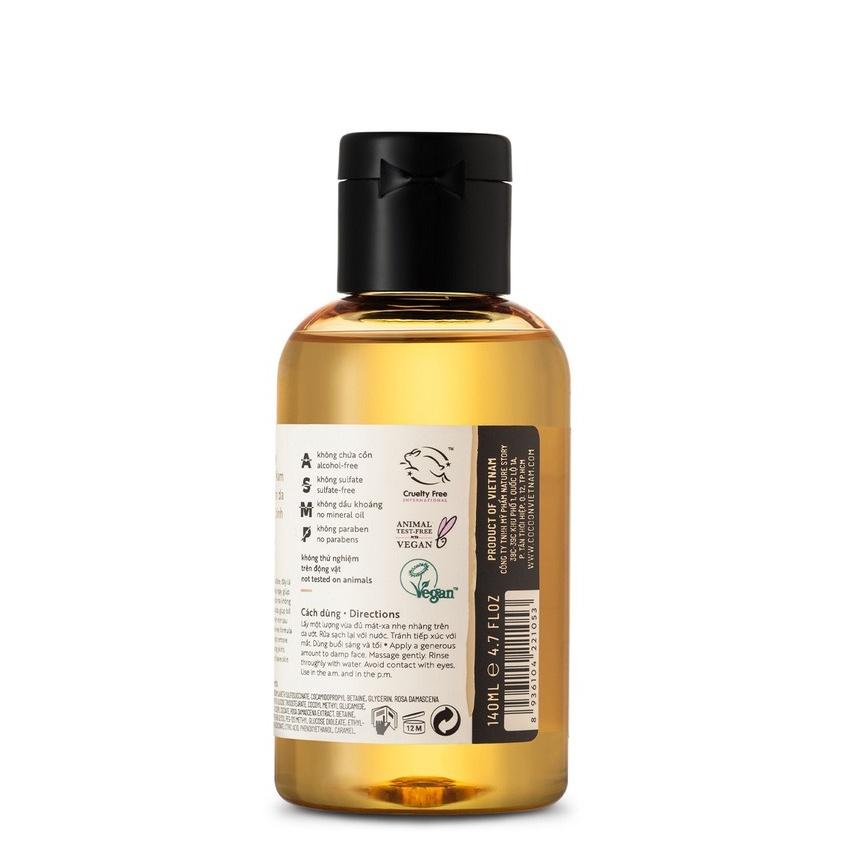 Gel rửa mặt hoa hồng Cocoon làm sạch và cấp ẩm 140ml Lamita Hair Spa - LS020