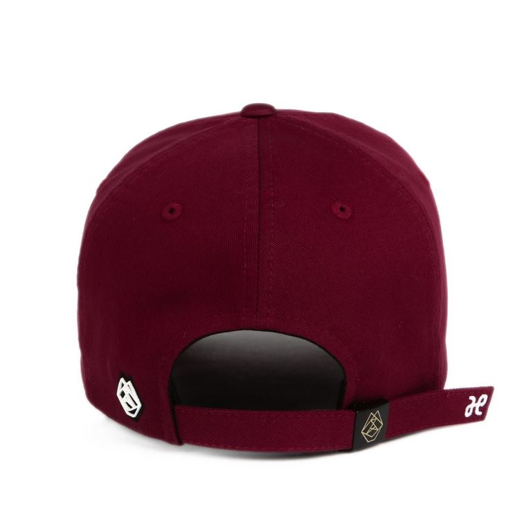 PREMI3R Mũ lưỡi trai Nón ballcap TIMES LIP X artHAM BURGUNDY Mũ lưỡi trai phong cách hàn quốc nón thương hiệu chính hãng