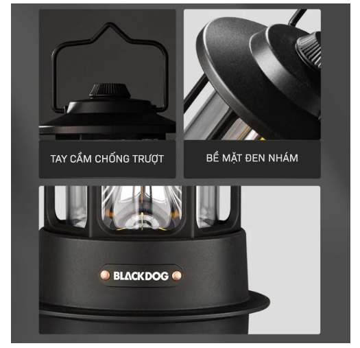 Đèn bão cổ điển cắm trại dã ngoại BlackDog BD-LYD007