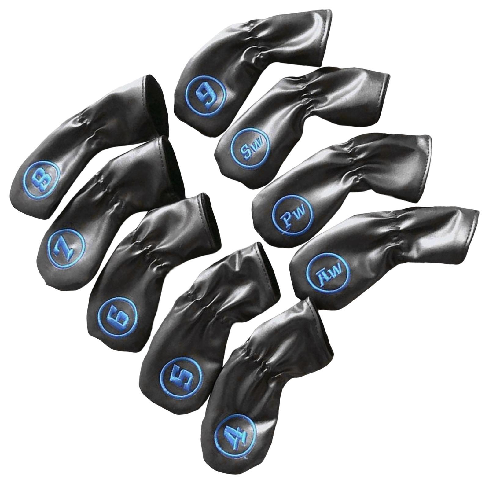 9 Pieces Golf Club Putter Cover Waterproof Universal Protective Headcover