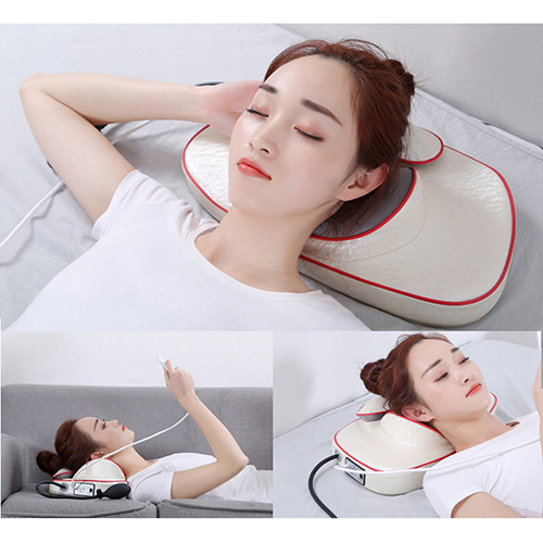 Máy massage cổ vai gáy YIJIA YJ-303 - Hỗ trợ trị đau nhức mỏi cổ với công nghệ mát xa xoay dây ấn, nhiệt hồng hồng ngoại và túi khí nâng cổ