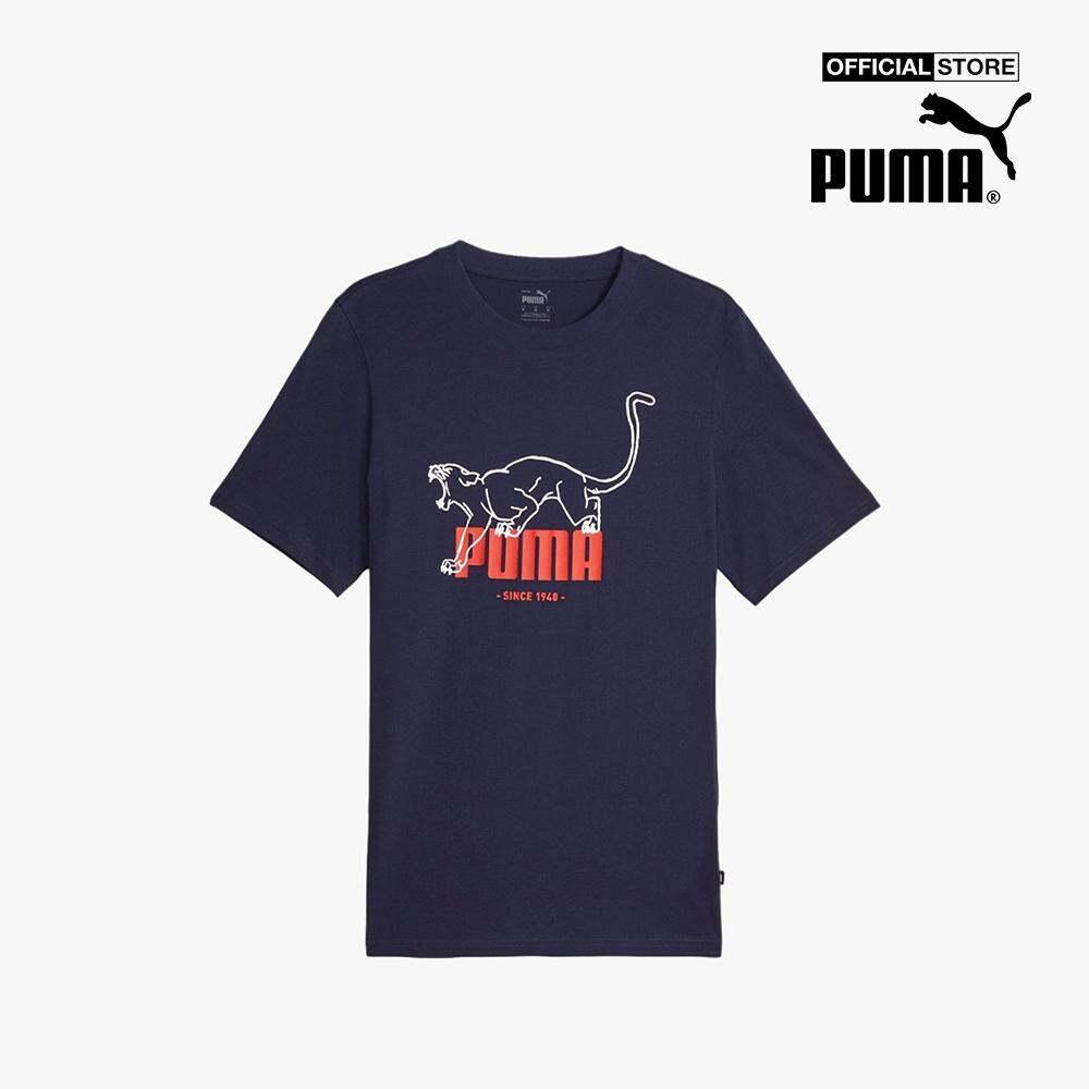 PUMA - Áo thun nam cổ tròn tay ngắn Graphics Animal 677190