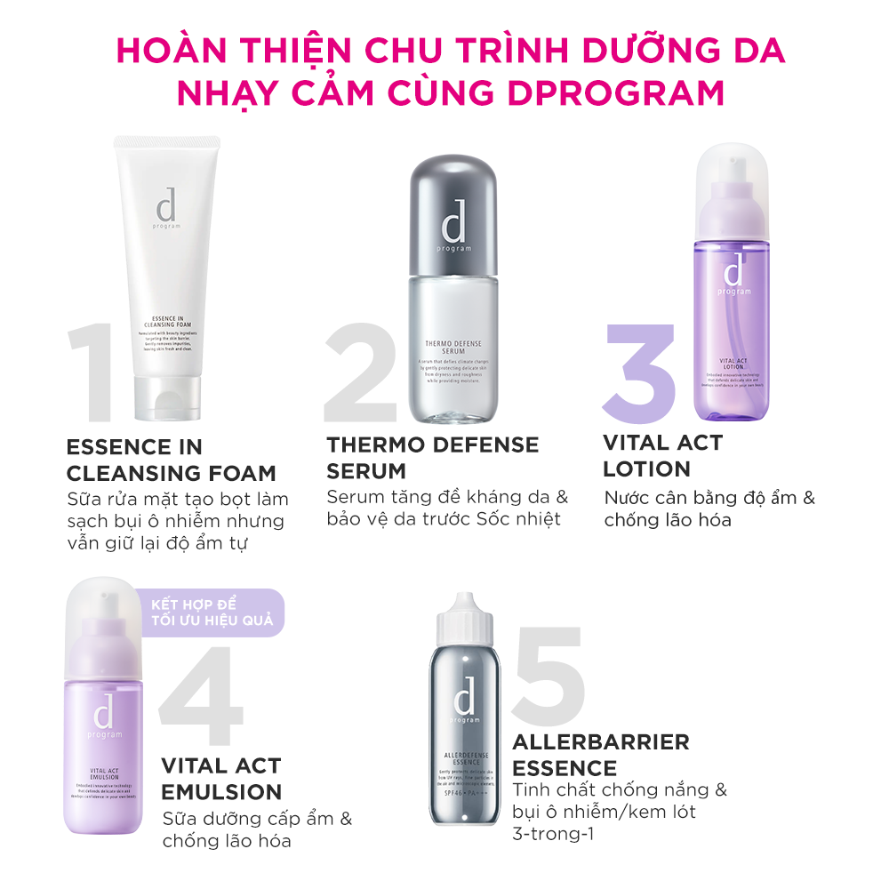 Nước Cân Bằng Ngăn Ngừa Lão Hóa Cho Da Nhạy Cảm d program Vital Act Lotion 125ml