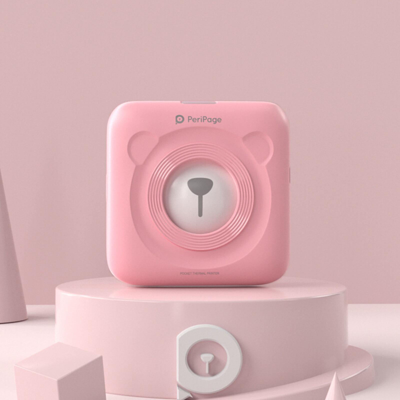 Bluetooth Thermal  203DPI Sticker Tag Memo Mobile  Red