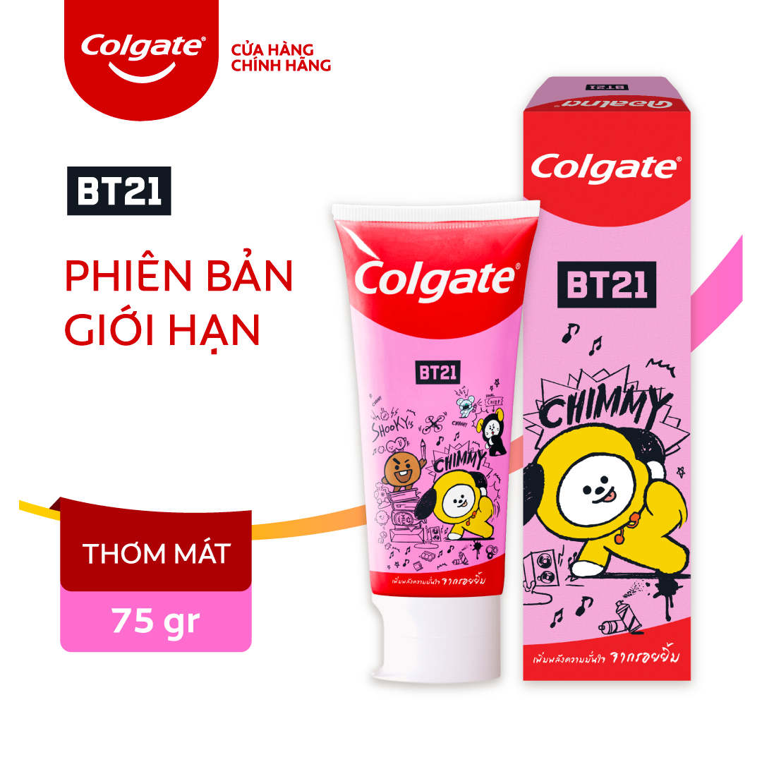 Bộ 6 Kem đánh răng Colgate  BT21 - Nụ cười tự tin 75gx6 phiên bản giới hạn