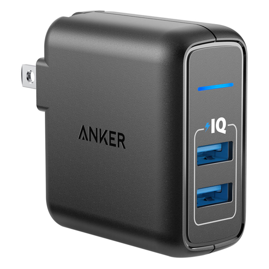 Adapter Sạc 2 Cổng Anker PowerPort Elite 24W - A2023111