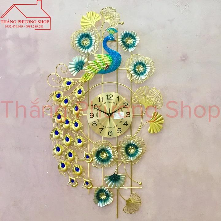 Đồng Hồ Treo Tường, Đồng Hồ Trang Trí Bản Nhạc Chim Công TP-087
