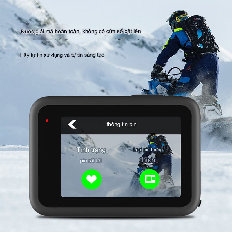 Pin TELESIN mẫu mới MÀU VÀNG dùng cho camera hành động GOPRO HERO 9/10/11/12