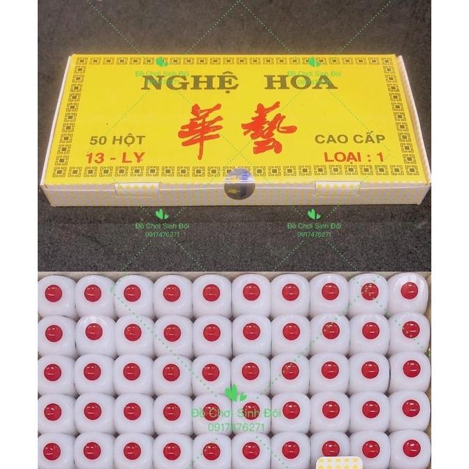 xí ngầu cao cấp nghệ hoa - hộp 50 viên