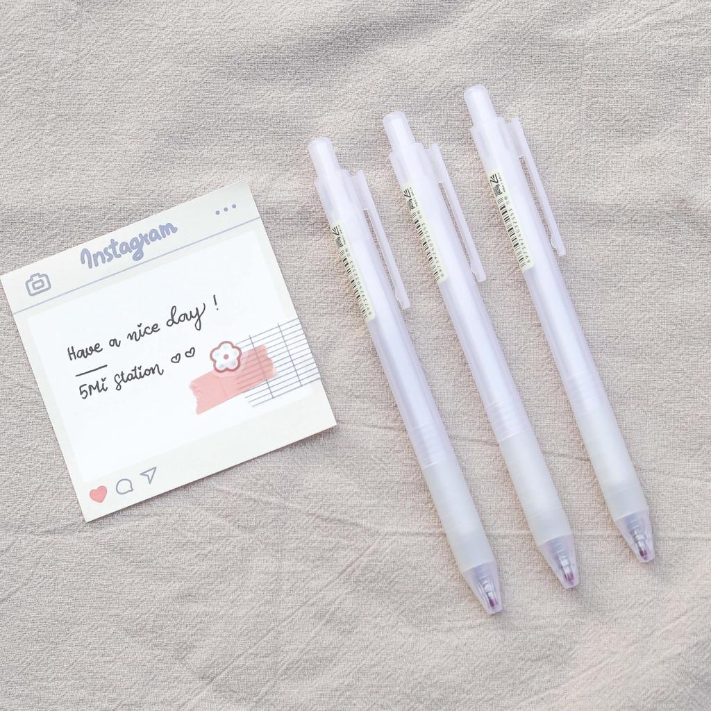 Bút Gel Bấm Resun Ngòi 0.5mm Siêu Mượt - Màu Đen